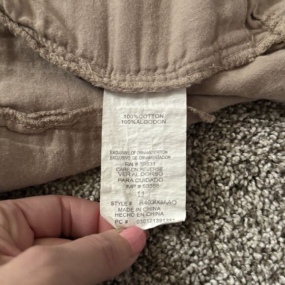 Rewind Elastic Waist Cuffed Hem Cotton Mid Rise Shorts Juniors Size 11 - Picture 4 of 12